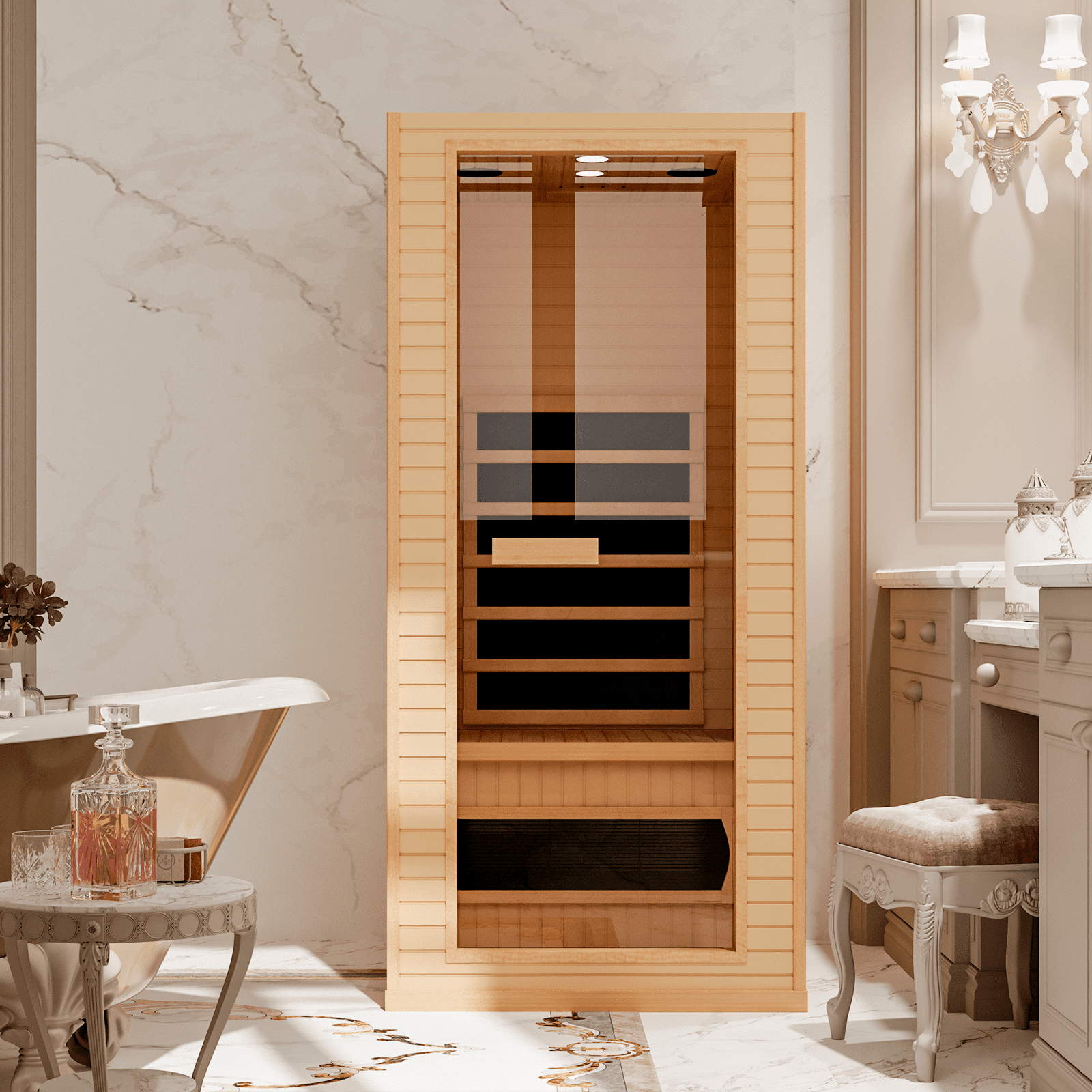 Home Spa Sauna, Low EMF Far Infrared Sauna, Infrared Saunas for Home