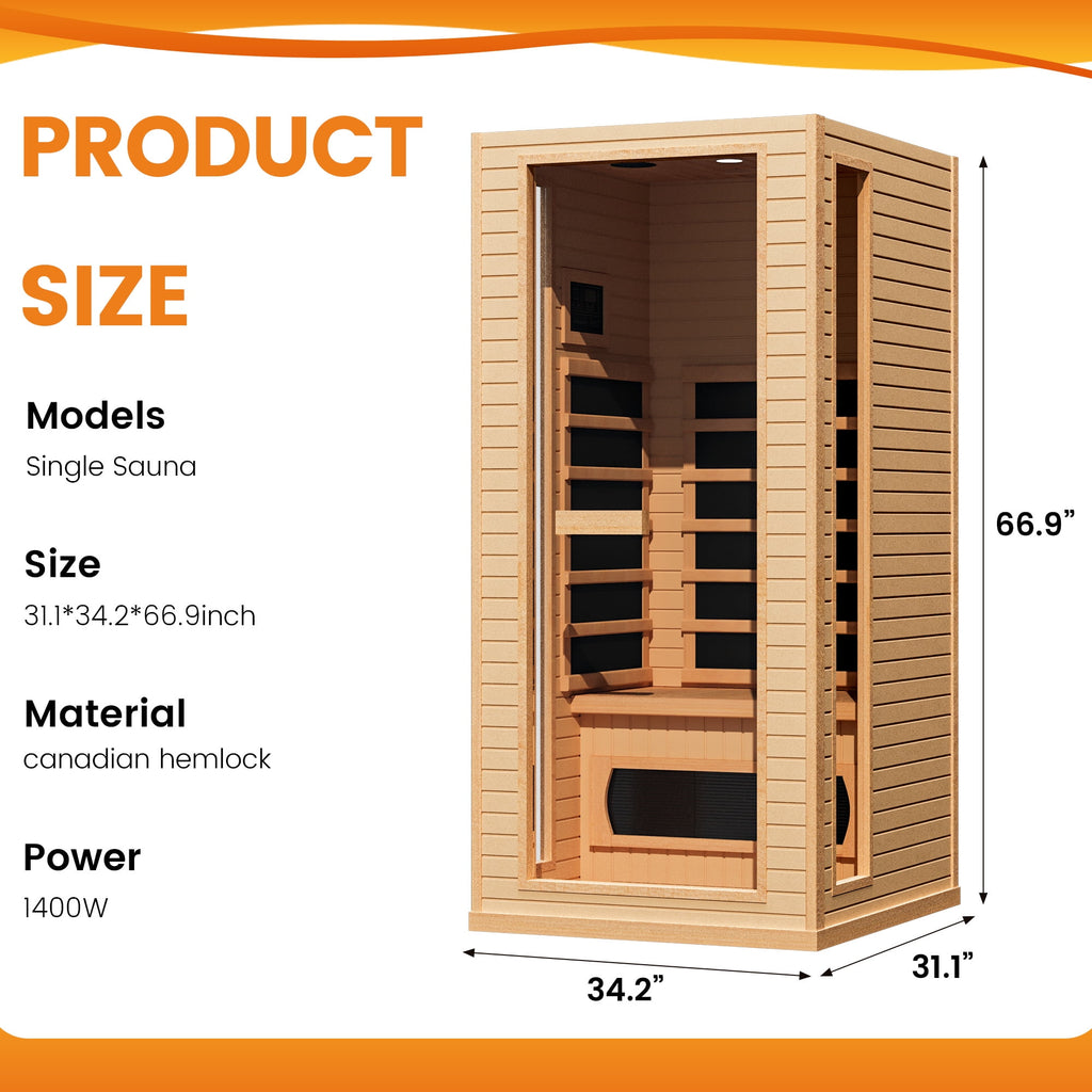 Home Spa Sauna, Low EMF Far Infrared Sauna, Infrared Saunas for Home