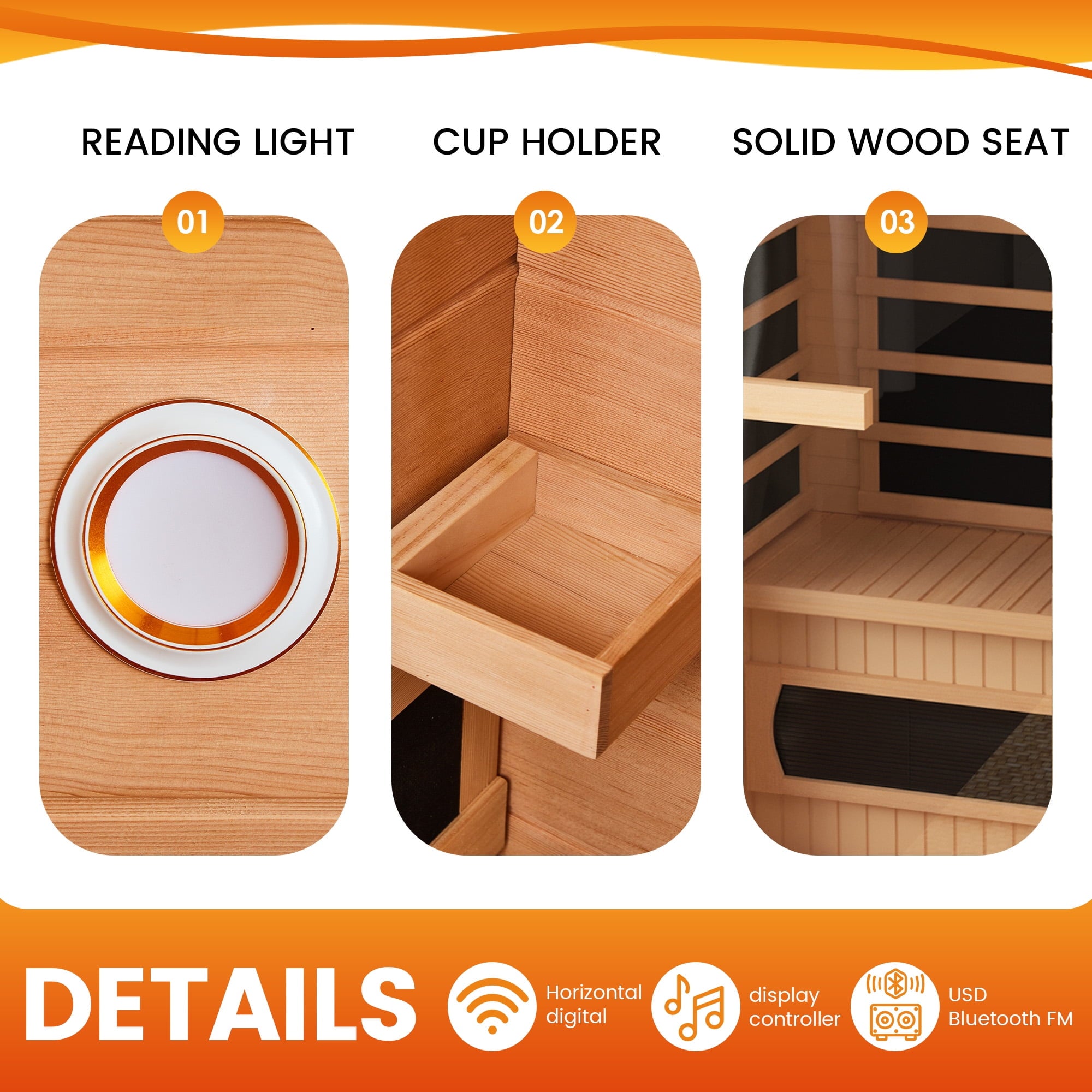 Home Spa Sauna, Low EMF Far Infrared Sauna, Infrared Saunas for Home