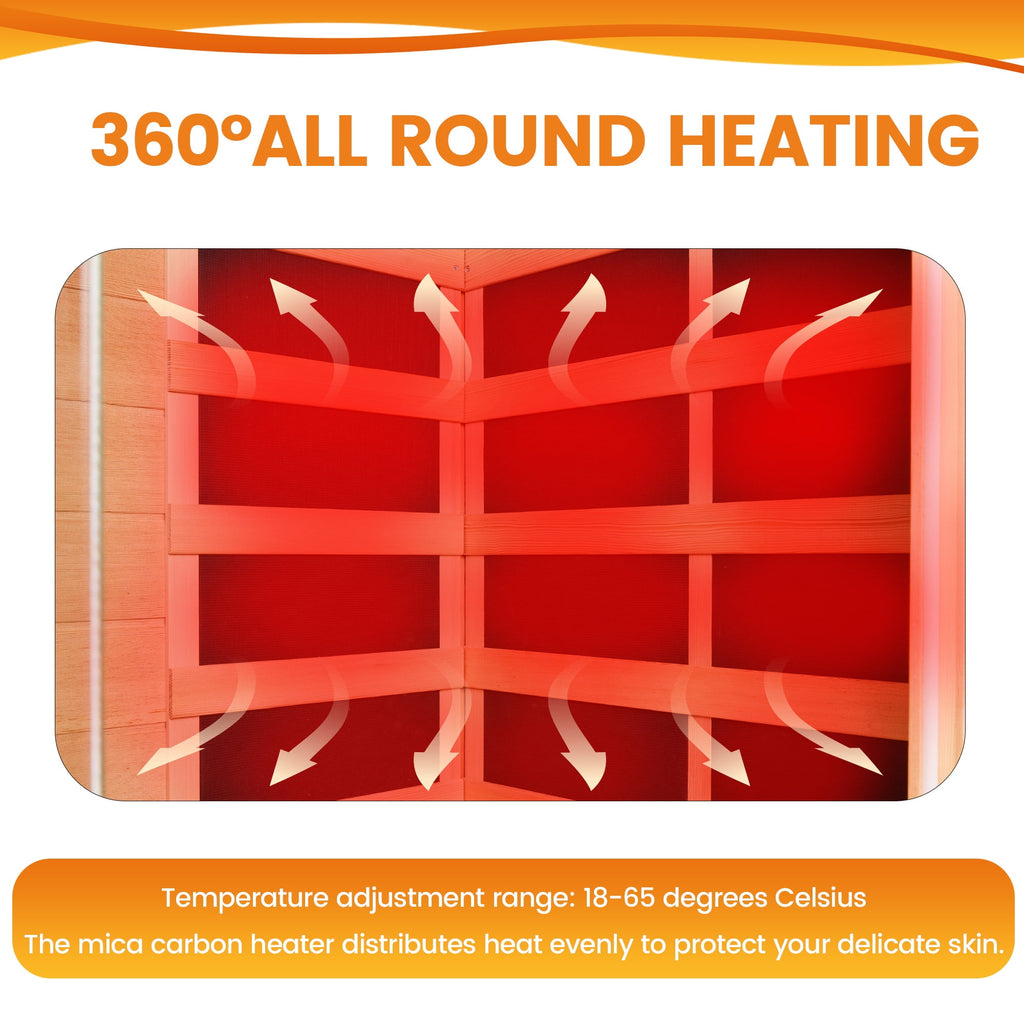 Home Spa Sauna, Low EMF Far Infrared Sauna, Infrared Saunas for Home